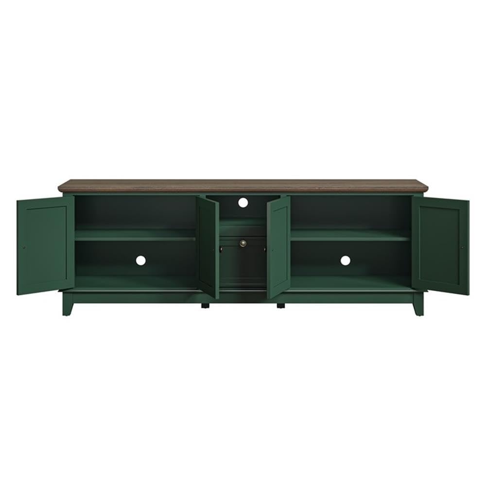 LIVILAND Farmhouse TV Stand for TVs up to 75" in Green