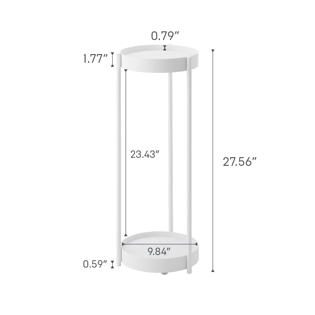 2-Tier Rolling Planter Stand with Casters