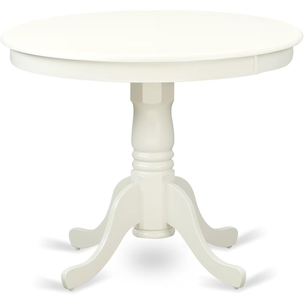 5-Piece Round Dining Set with Slatted Chairs