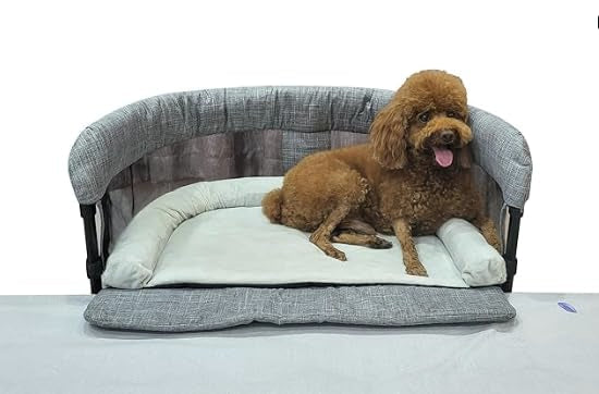 Bedside Pet Bed with Elevated Sides