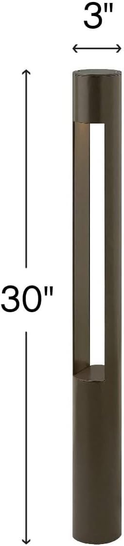 12V LED Landscape Bollard Light - Bronze