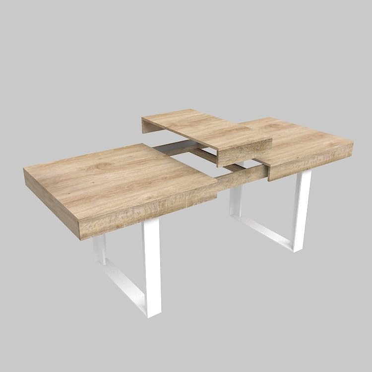 Extendable Dining Table for 6-10 People