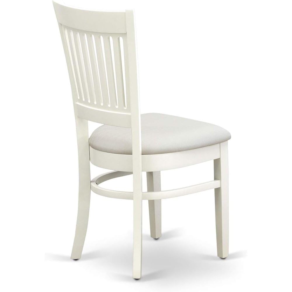 5-Piece Round Dining Set with Slatted Chairs