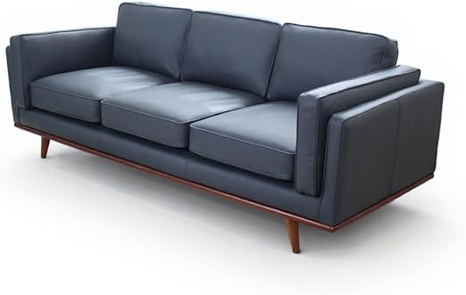 Italian Leather Sofa 89 Inch