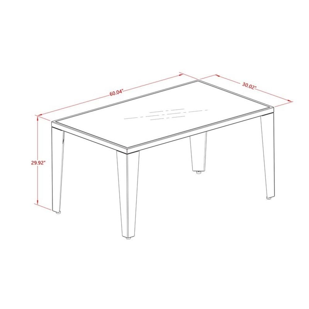 7-Piece Outdoor Wicker Patio Dining Set with Glass Top