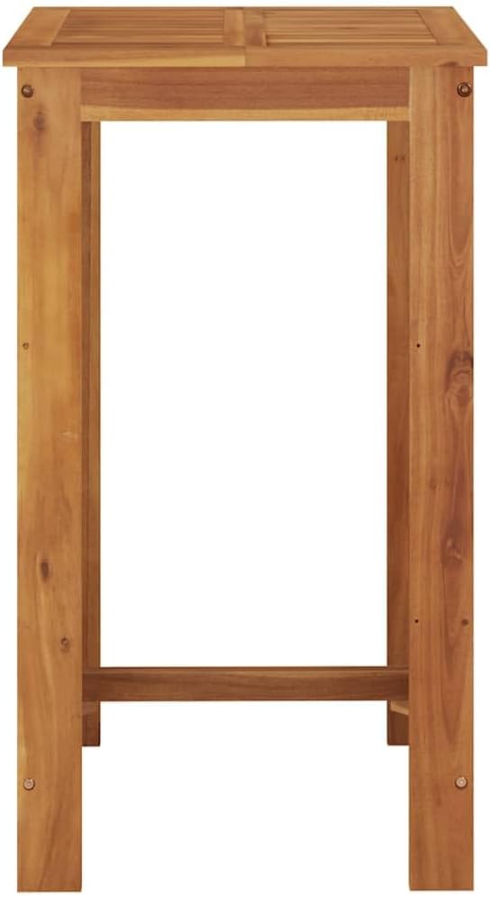 Acacia Wood Square Bar Table