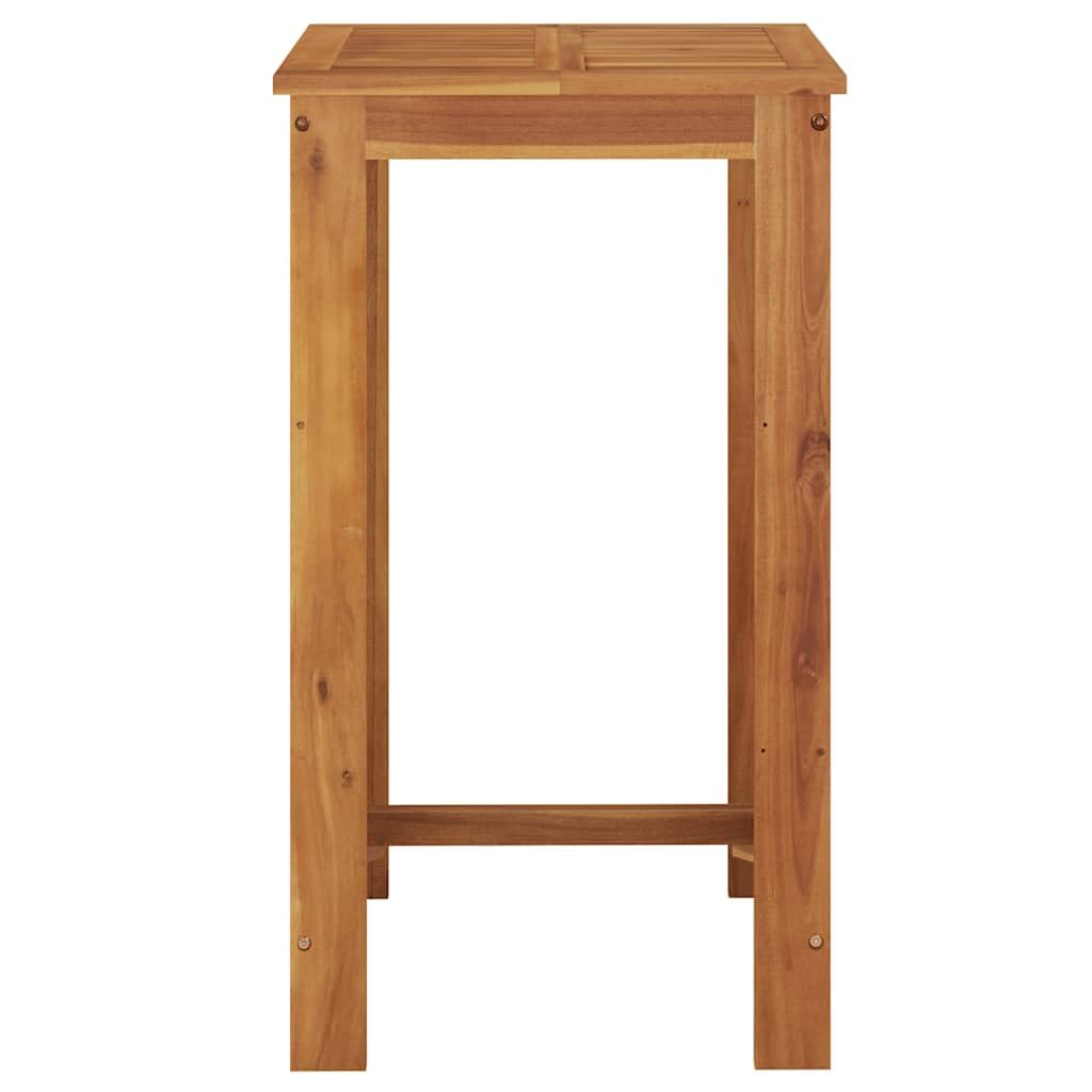 Acacia Wood Square Bar Table