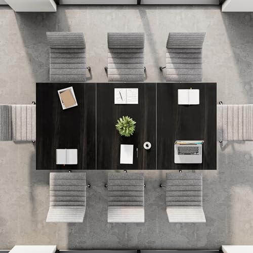 70.86-Inch Conference Table for 8 with Metal Base