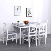 5-Piece Dining Table Set with 4 Chairs