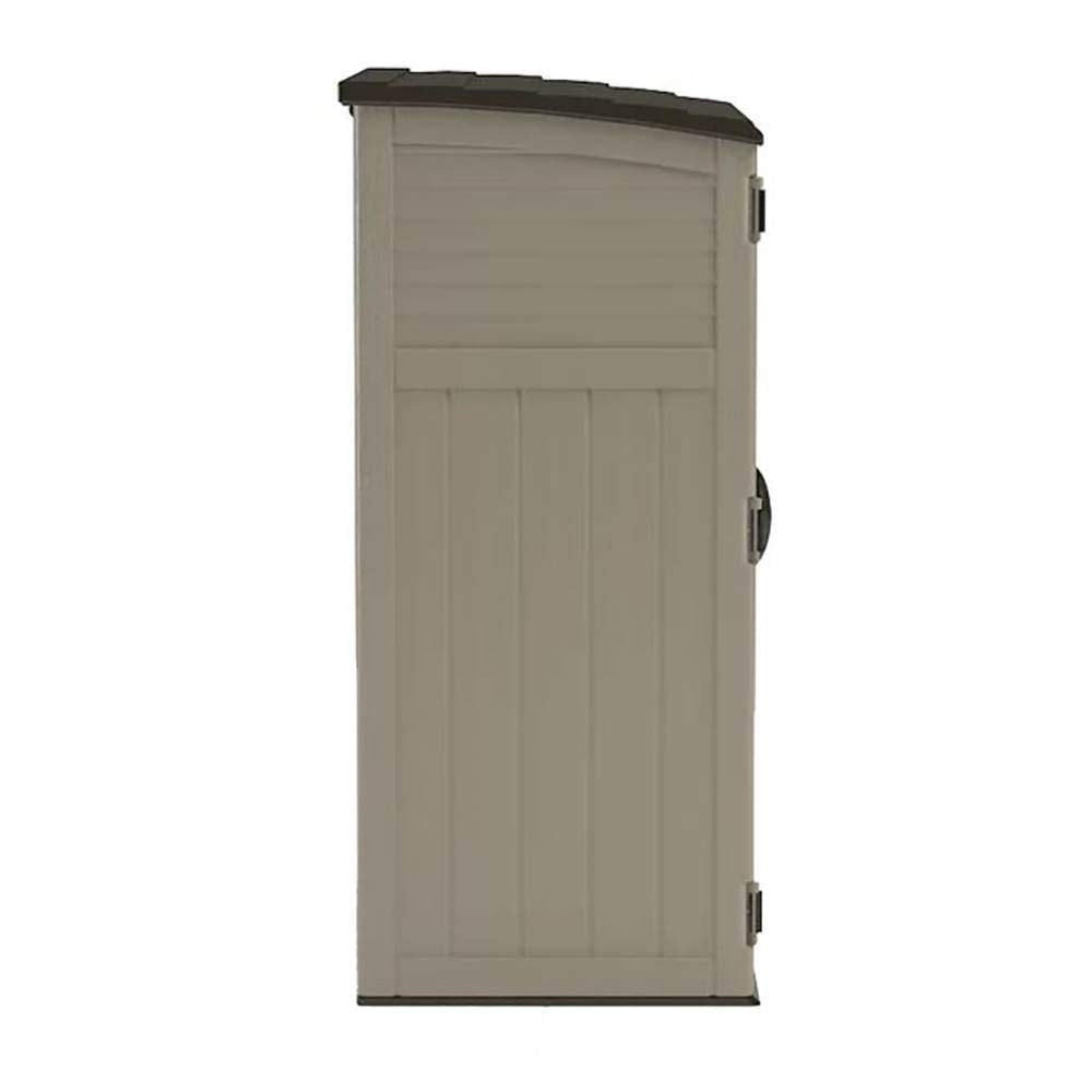 Outdoor Storage Cabinet Waterproof Resin Vertical Shed 54 Cu Ft