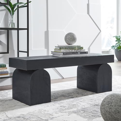 Holgrove Contemporary Accent Bench with Oversized Legs
