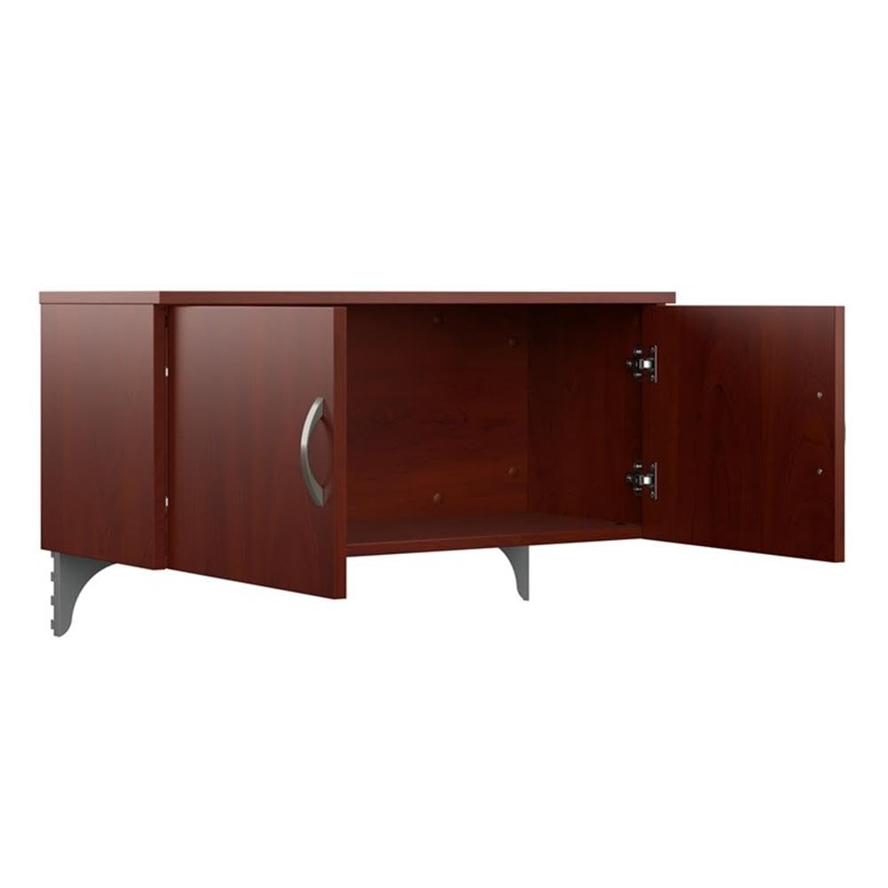 L-Shaped Cubicle Desk with Storage and Privacy Panels