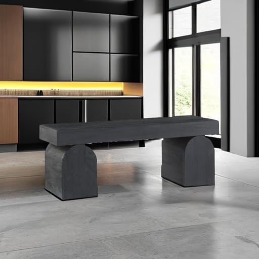 Holgrove Contemporary Accent Bench with Oversized Legs