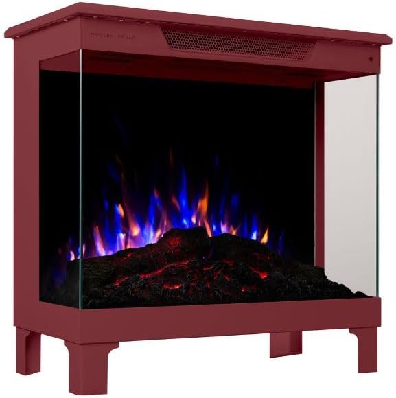 Skyline Smart 3-Sided Electric Fireplace Stove Heater