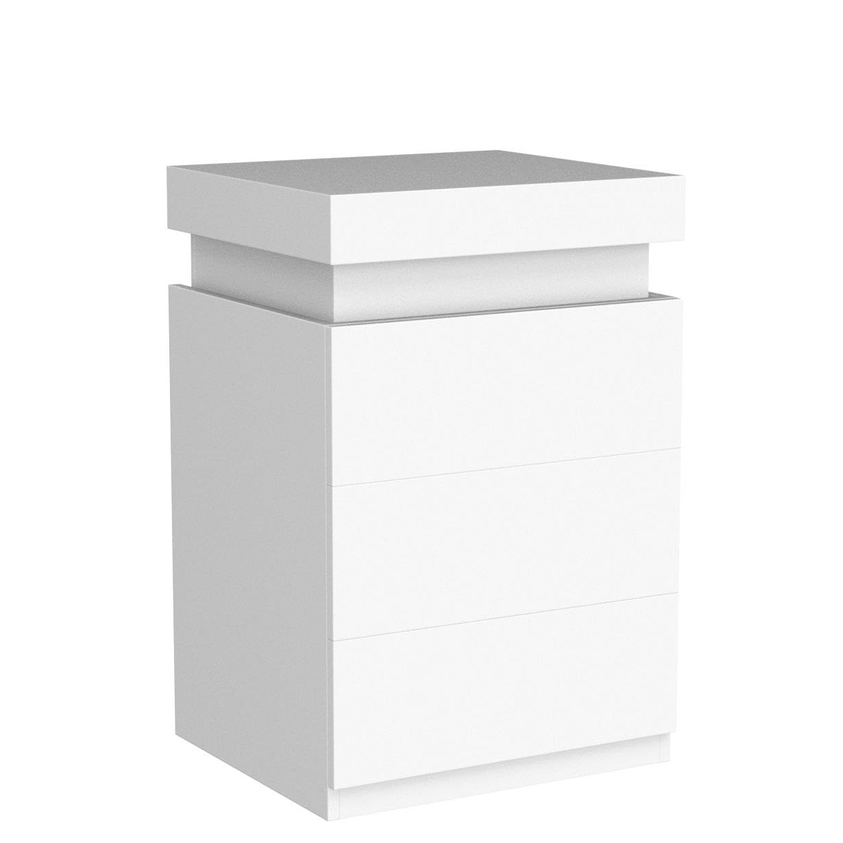 LED Nightstand with Charging Station