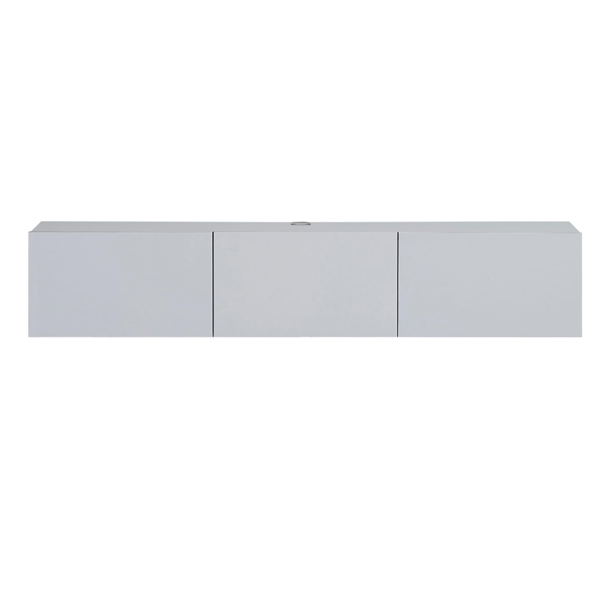 Modern Floating TV Stand White 63 Inch