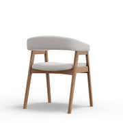 Upholstered Dining Chairs Set of 2 - Natural Wood