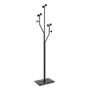 Freestanding Coat Rack Tree-Shaped Metal with Marble Base
