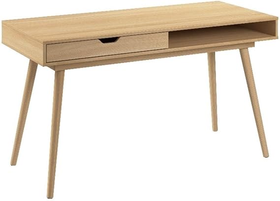 54W Writing Desk with Storage in Dark Walnut