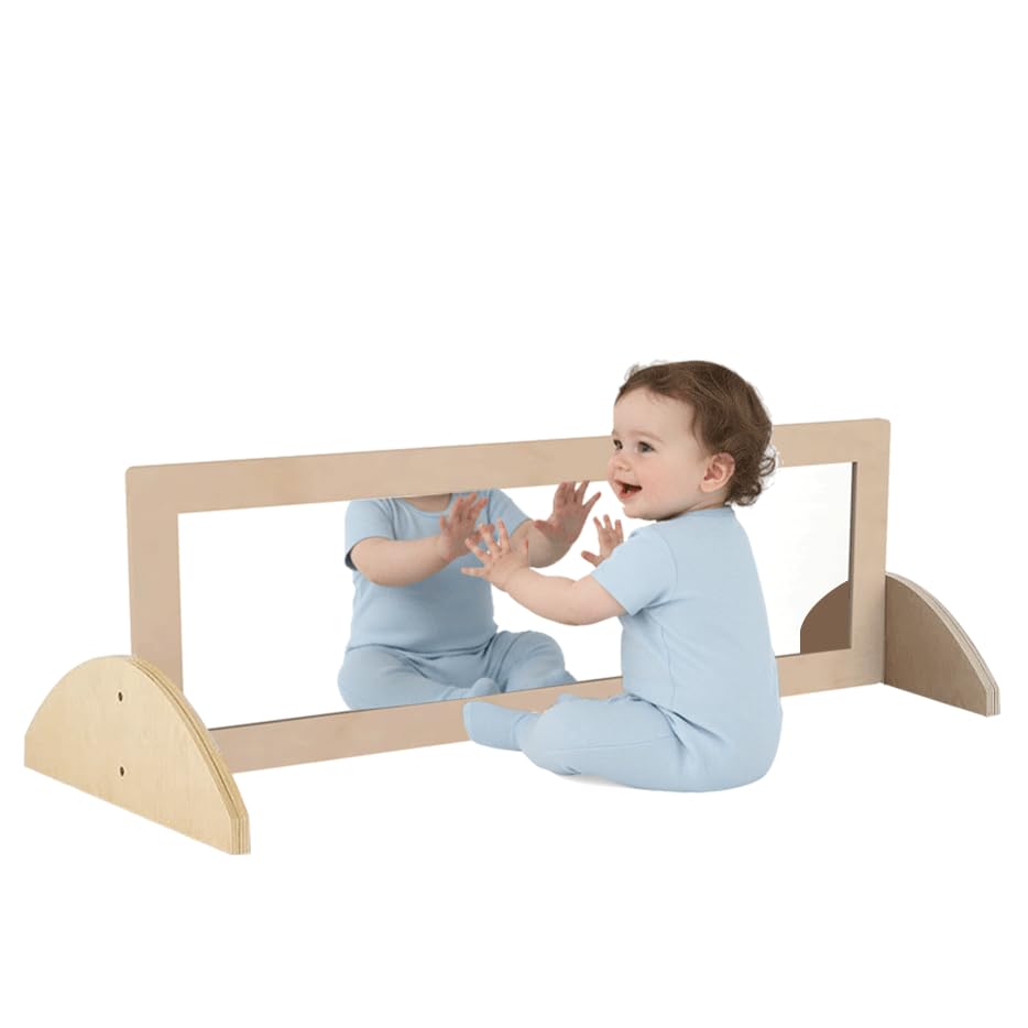 Montessori Coordination Mirror with Pull-Up Bar