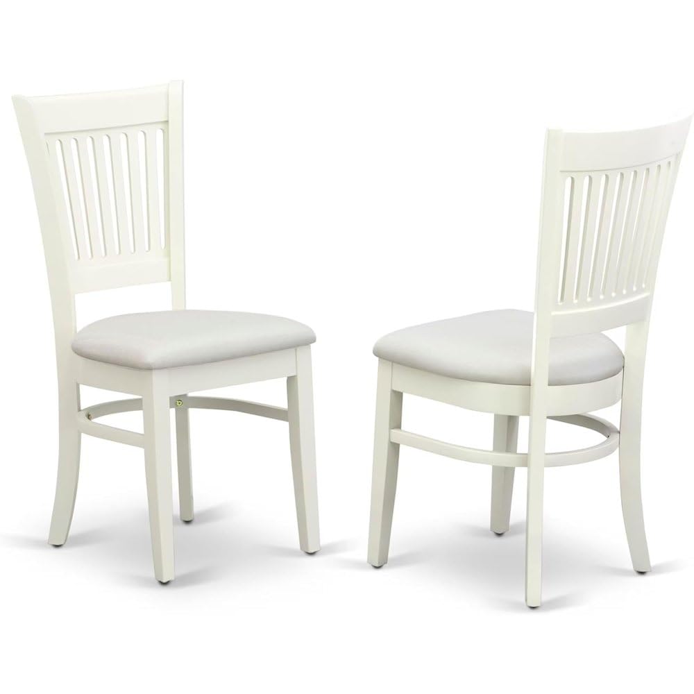 5-Piece Round Dining Set with Slatted Chairs