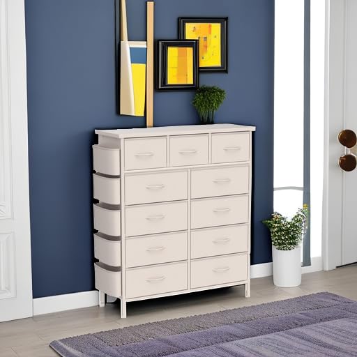 11 Drawer Fabric Storage Dresser with Deep Shelves