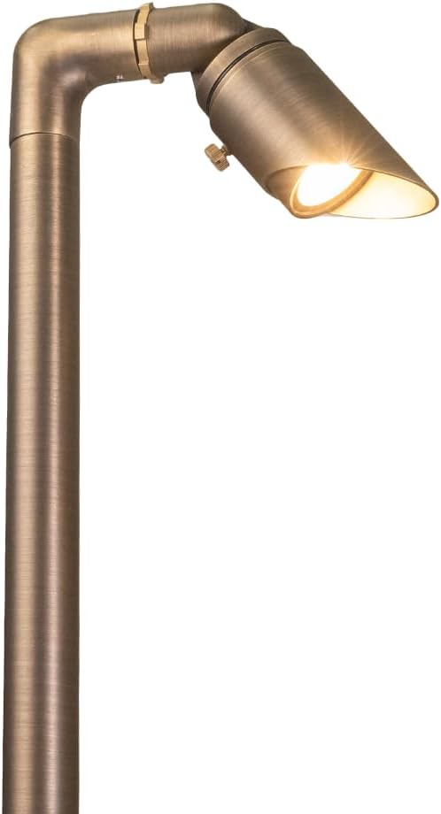 12V Adjustable Cast Brass Path Light