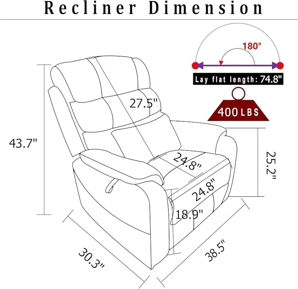 Power Lift Recliner with Heat and Massage