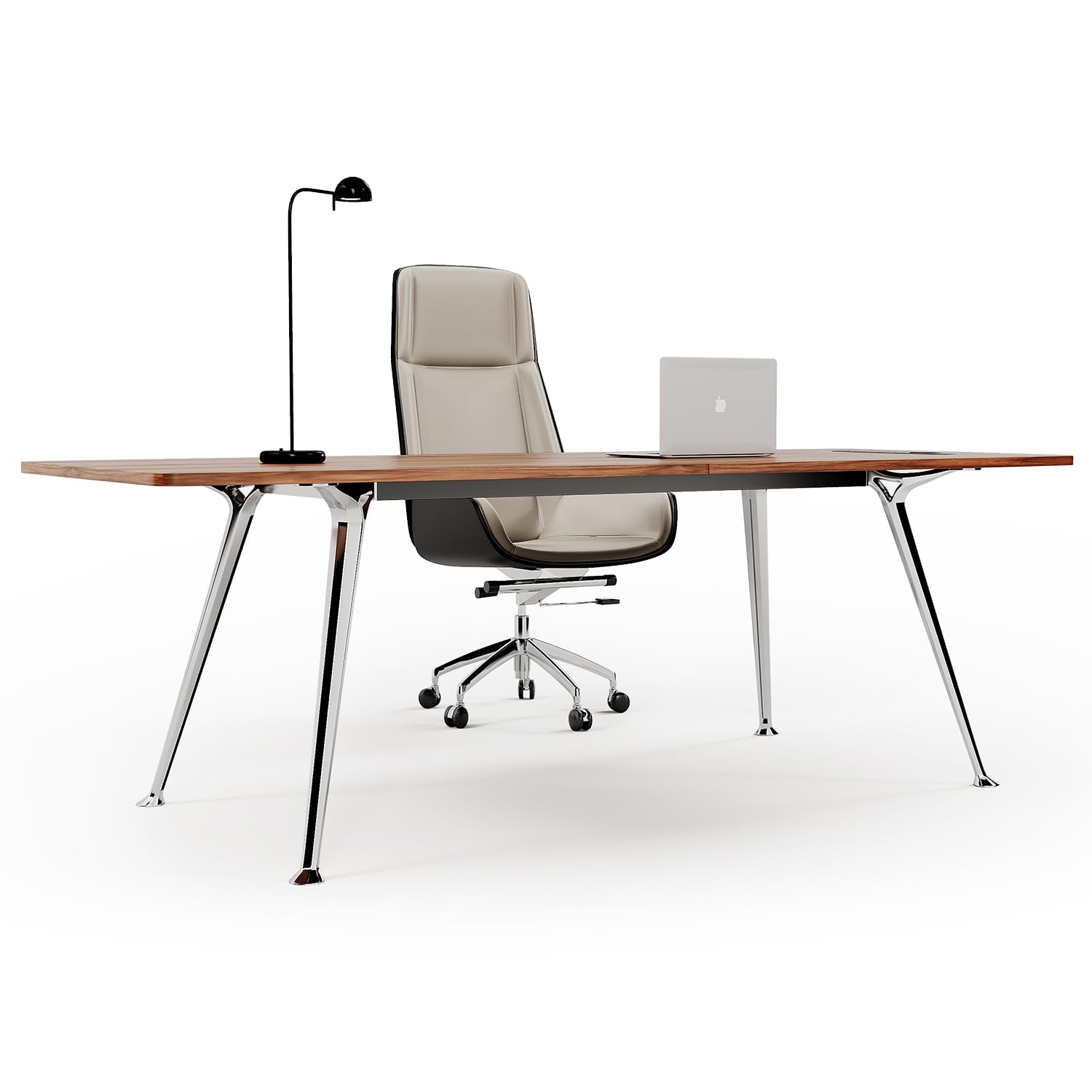 60-Inch Executive Desk with Built-in Power Outlet