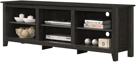 70-Inch TV Stand with Open Shelves
