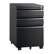 3 Drawer Mobile File Cabinet with Lock