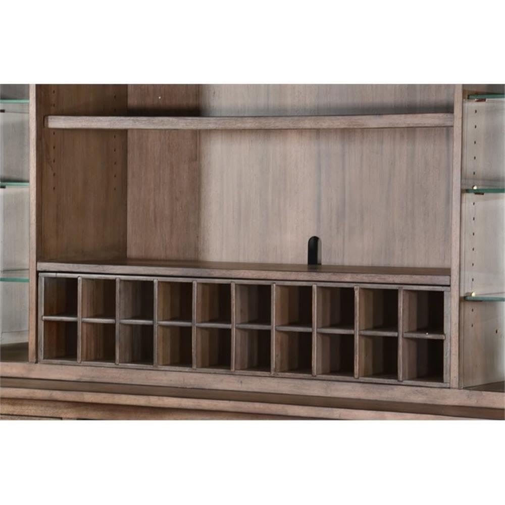 Buffet and Hutch Bar with LED Lights