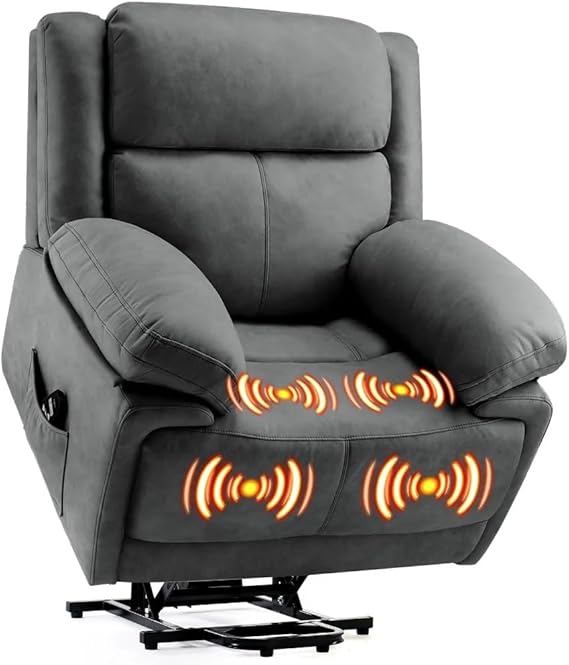 Oversized Electric Power Lift Recliner Chair with Massage and Heat