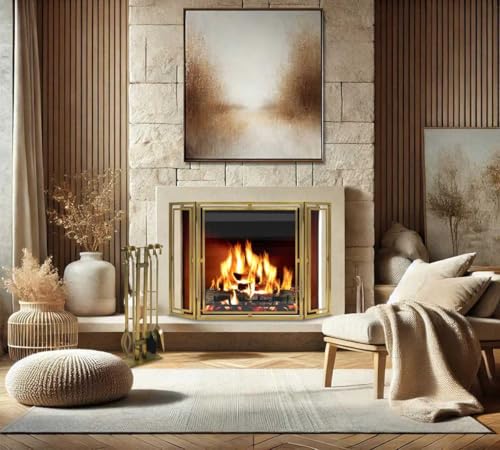 Sinclair Fireplace Tool Set - Burnished Brass