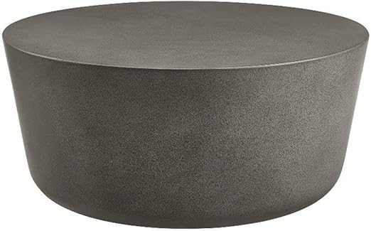 34 Inch Round Concrete Coffee Table