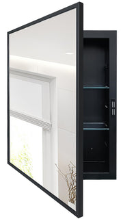 Recessed Medicine Cabinet with Mirror 16x24 Inch