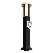 Outdoor Lamp Post with Outlet 40" Waterproof