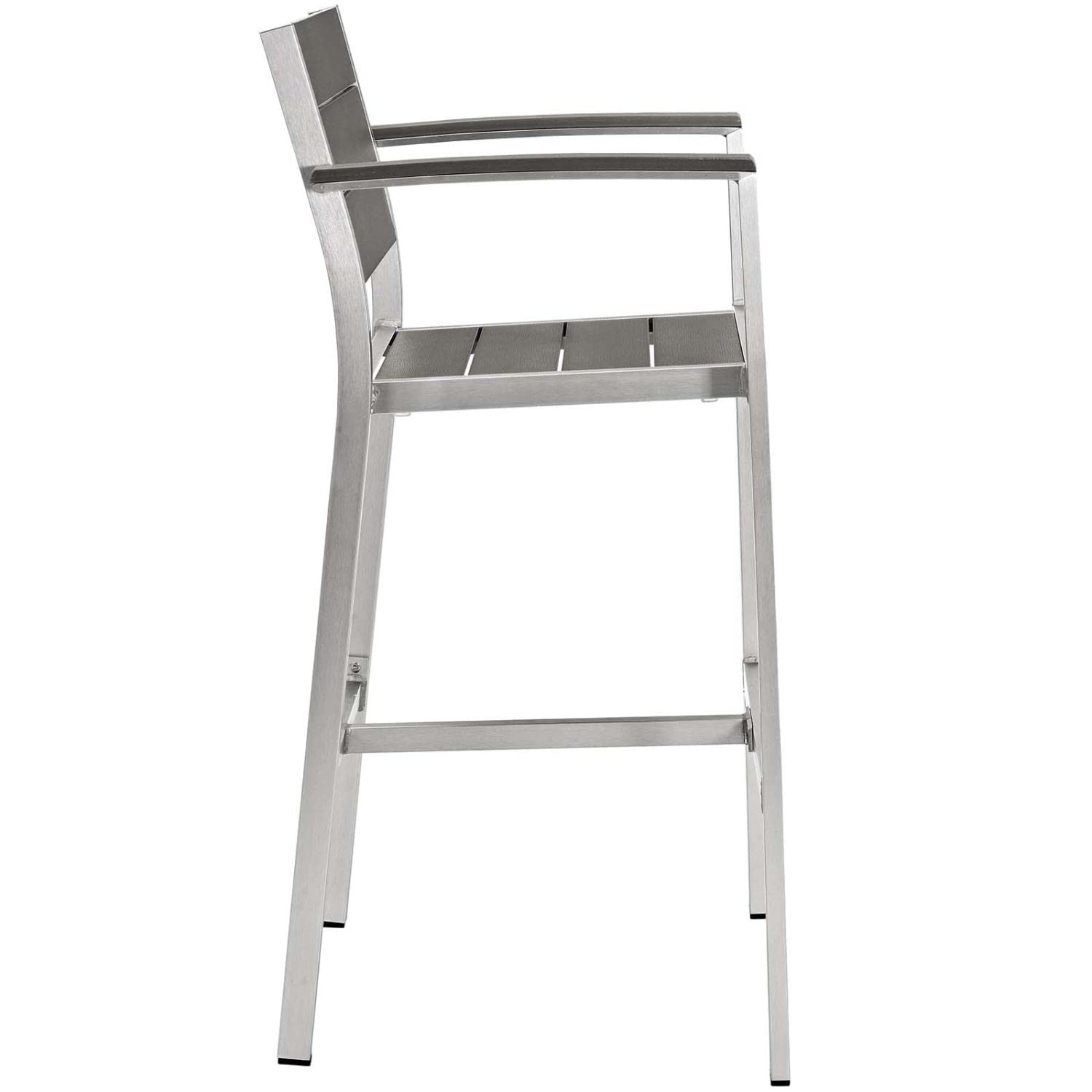 5-Piece Aluminum Outdoor Patio Pub Set with Bar Stools