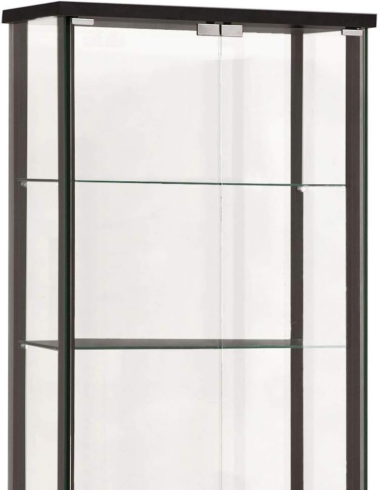 5-Shelf Curio Display Cabinet with Tempered Glass Shelves