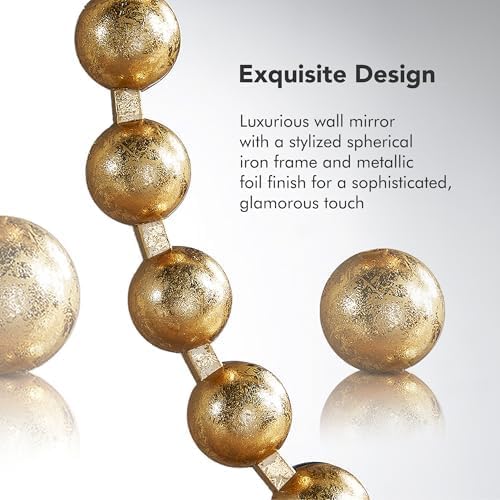 Round Gold Wall Mirror 27 Inch