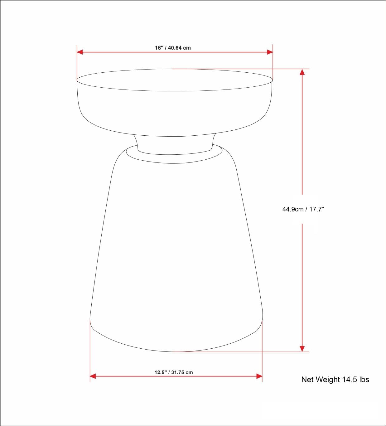 Robbie Solid Mango Wood Accent Table