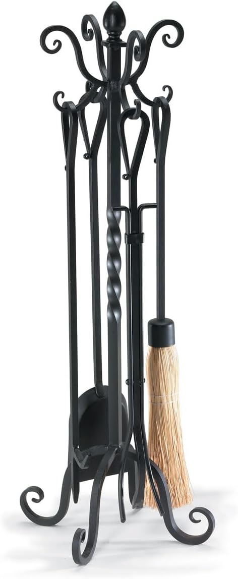 Victorian Fireplace Tool Set Brushed Bronze