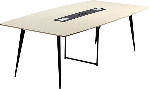 6 ft Conference Table for 6-8 Person with Metal Legs