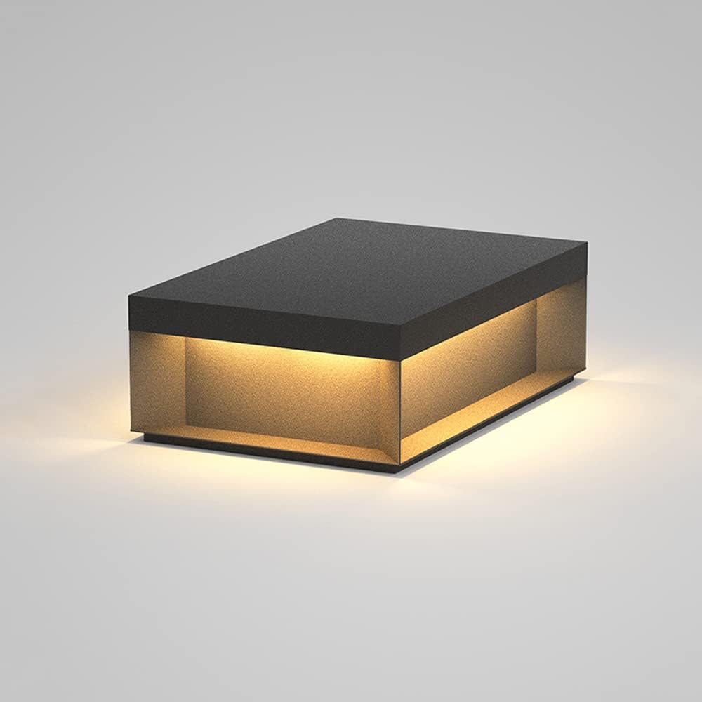 Square Outdoor Post Light - LED Pillar Lamp