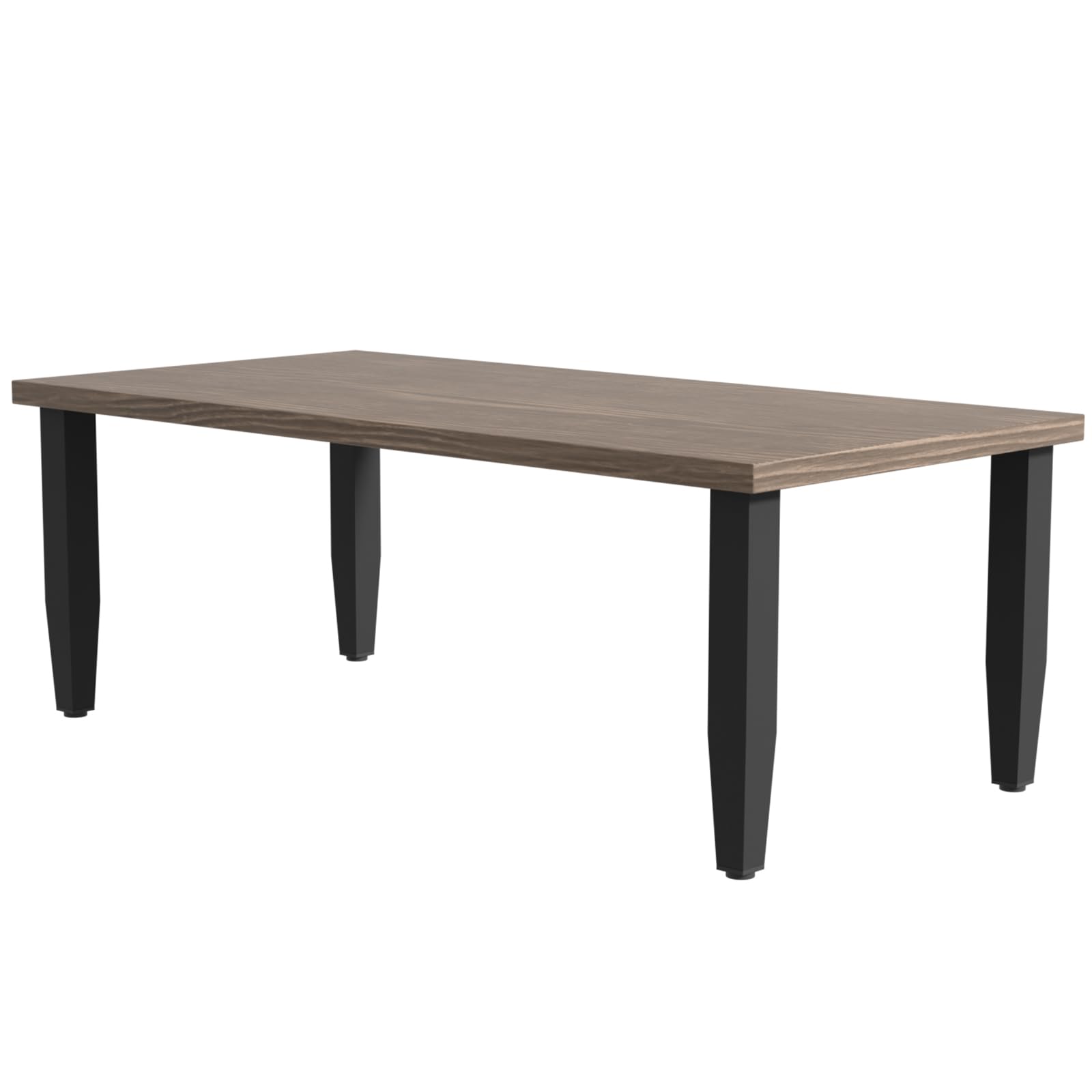 Modern Outdoor Patio Coffee Table with Wood Grain Top