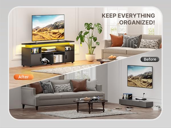 70" LED TV Stand with Storage