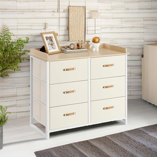 Kids Dresser with 6 Drawers - Water-Resistant Storage Organizer