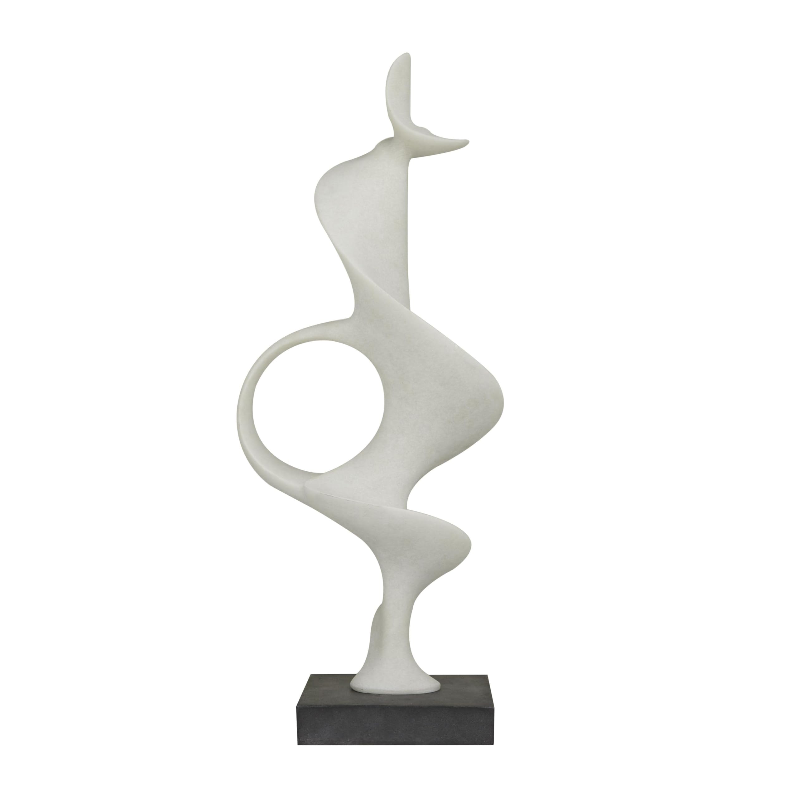 Polystone Abstract Decorative Sculpture 10" x 9" x 28"