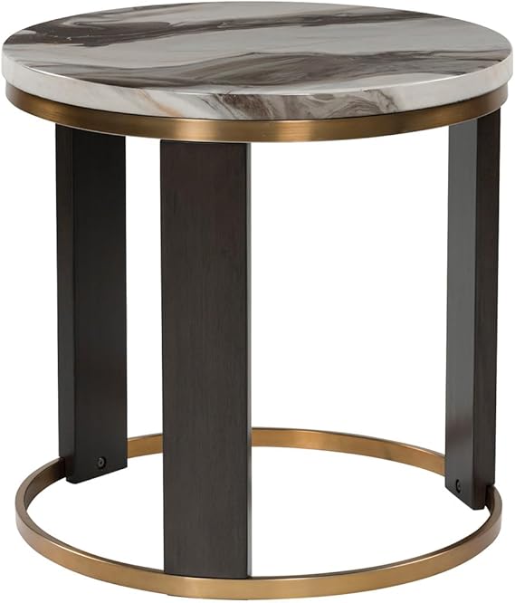 Mid-Century Modern End Table with Lower Shelf
