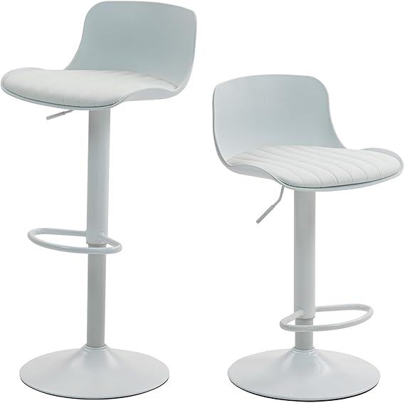 Modern Swivel Bar Stools with Adjustable Height - Set of 4